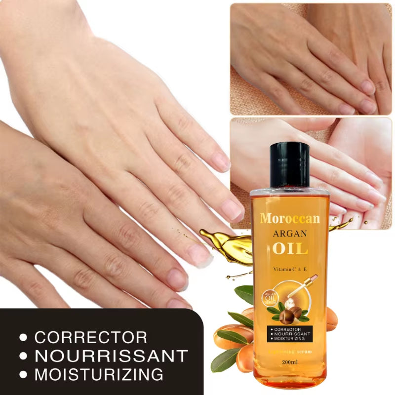 Moroccan Argan Oil Facial Body Moisturizing Massage Oil Softening Hair Care Vegetable Oil Brightens Skin Tone Essential Oils