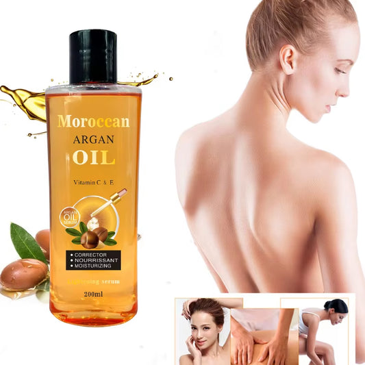 Moroccan Argan Oil Facial Body Moisturizing Massage Oil Softening Hair Care Vegetable Oil Brightens Skin Tone Essential Oils